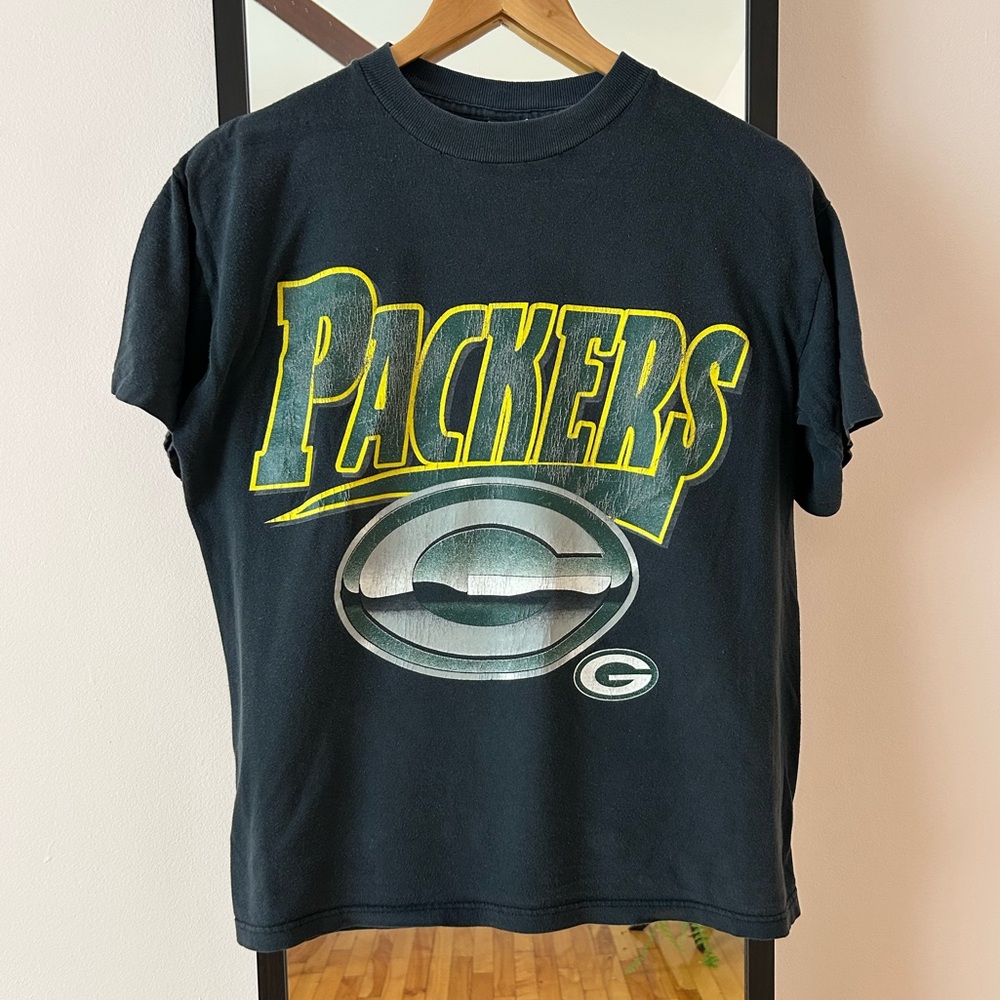 Vintage 90s Green Bay Packers 🏈 True Fan Sportswear tee shirt single stitch NFL